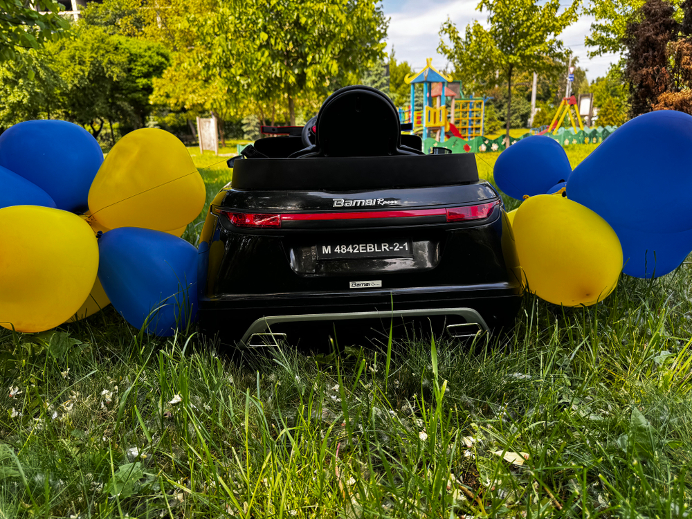 Дитячий електромобіль поліцейська машина Bambi M 4842EBLR