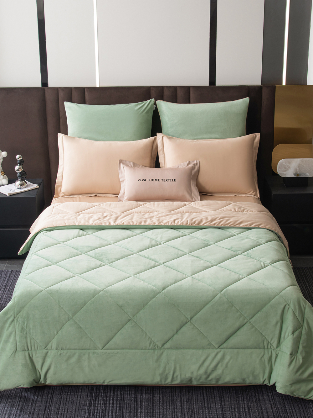 Комплект постельного белья Сатин Velvet Premium с Одеялом VP012