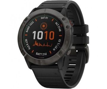 Спортивний годинник Garmin Fenix 6X Pro Solar Titanium Carbon Grey DLC with Black Band (010-02157-21)