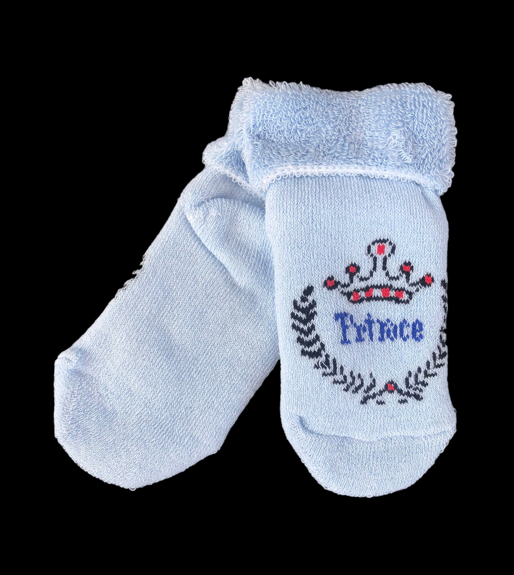 Шкарпетки "Prince", махра ТМ "Baby socks" (0-6 міс)