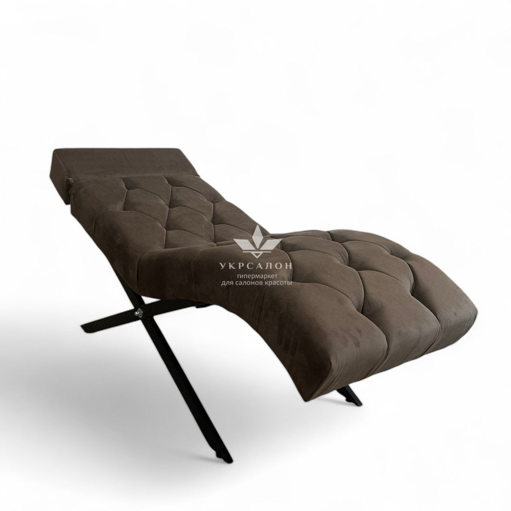 Анатомічна кушетка Mark 555-04 зі стразами та підголівником для лашмейкерів та бровістів