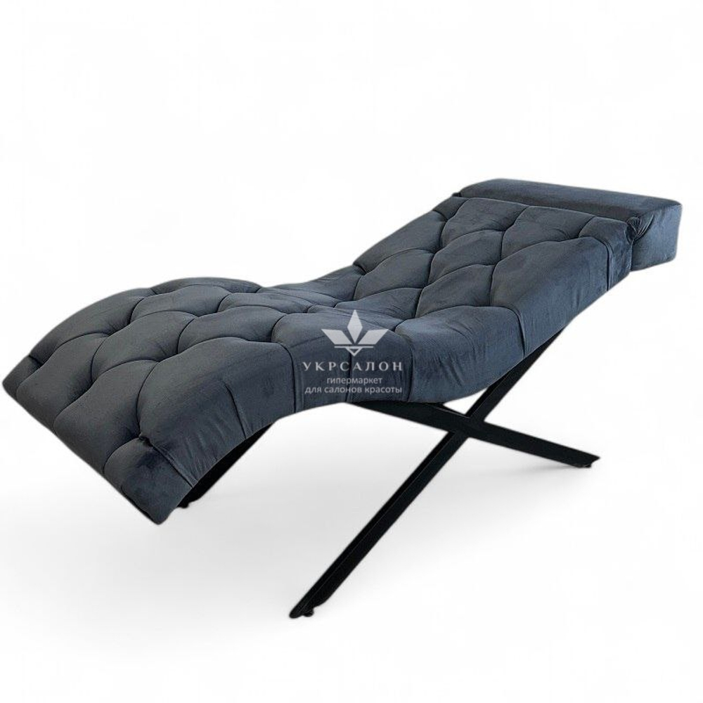 Анатомическая кушетка Mark 555-10 с пуговицами и подголовником для лашмейкеров и бровистов