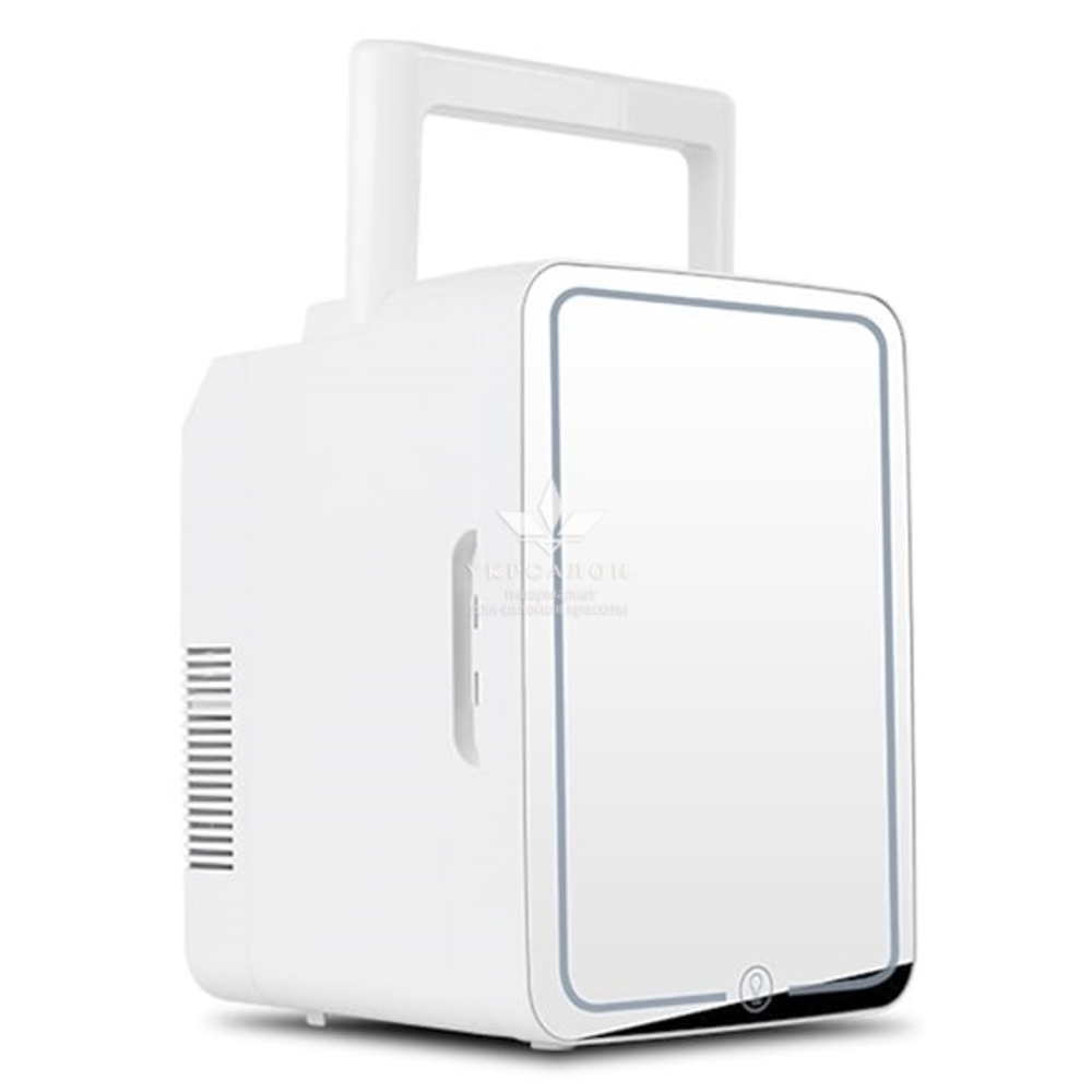 Мини холодильник для косметики, зеркальный, 2 в 1 "Охлаждение + Нагрев", 10л