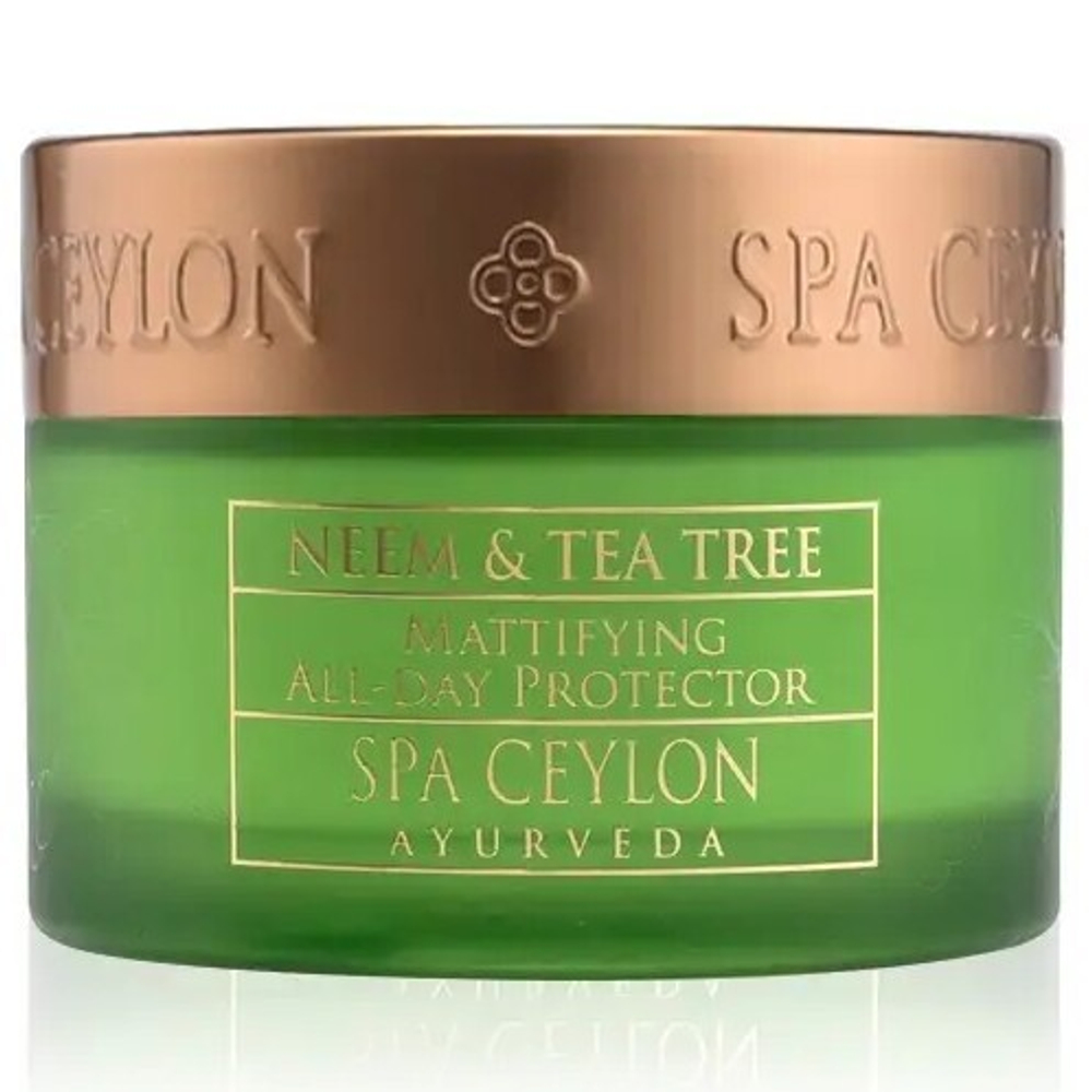 Денний крем протектор для жирної та проблемної шкіри SPF5 Маргоза та чайне дерево 100 г, SPA Ceylon