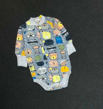 Боді з довгим рукавом, футер ТМ "Merry Bee" (56 см)