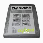 Тент от дождя и снега 6х10 "PLANDEKA"  100г./м2 (серый) тарпаулиновый