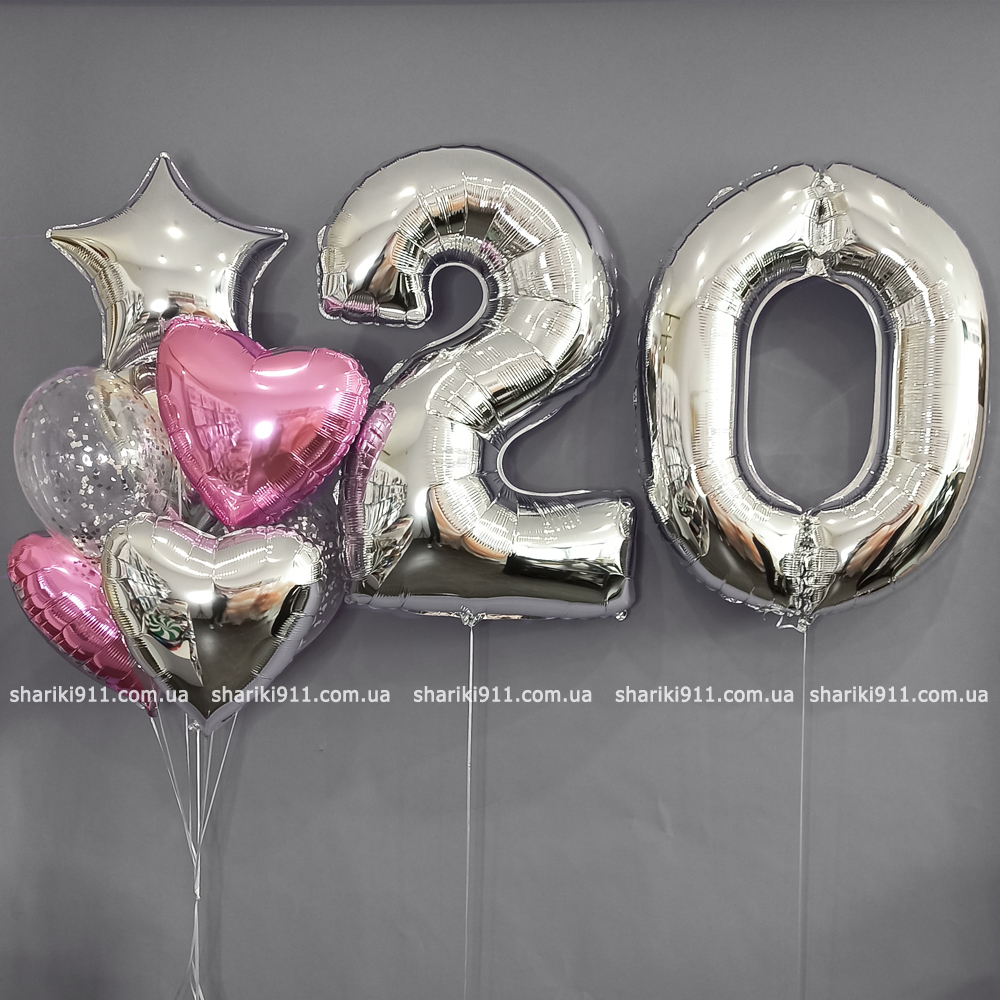 шары на 20 лет девушке