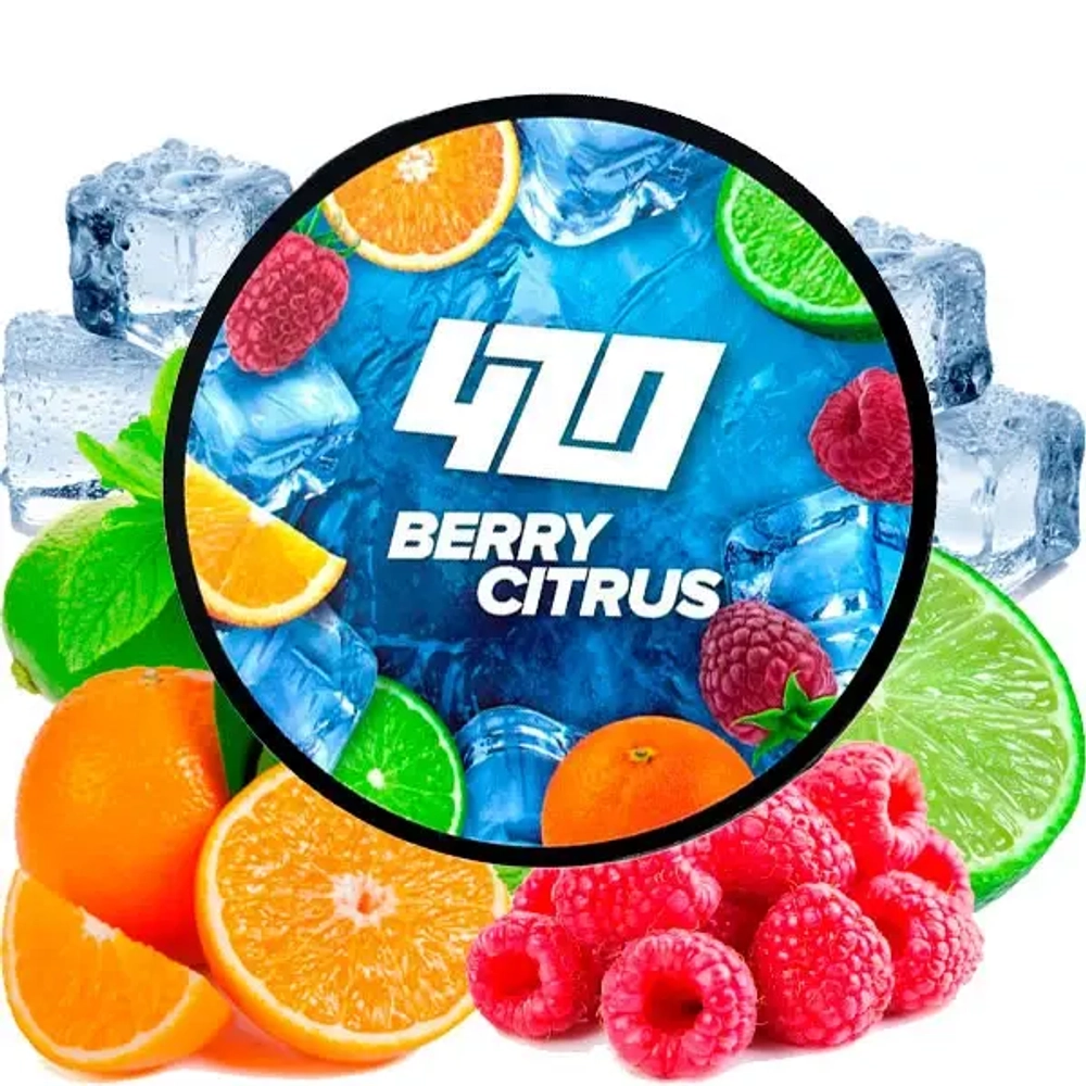 Табак 420 Frost Line Berry Citrus (Малина Апельсин Лайм Лед) 100г