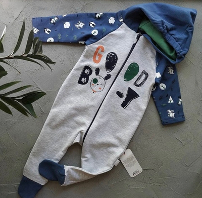 Ромпер "Good Boy", двунитка з начосом ТМ "Bebetto"