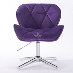 Стільчик клієнта Paris velor cross