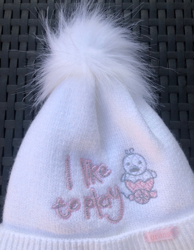 Шапочка "I like to play", акрил ТМ "Grans" (р. 38-40)