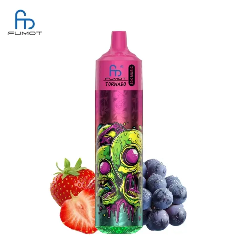 RandM Tornado 30000 - Strawberry Grape 5%