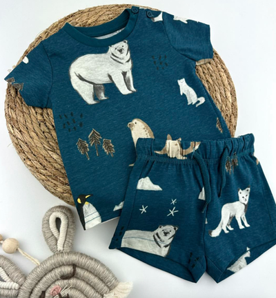 Костюм 2в1: шорти, футболка "Ведмежа", бавовна ТМ "Gemo" (68 см)