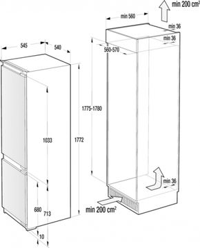 Холодильник вбудований Gorenje - RKI 2181 E1
