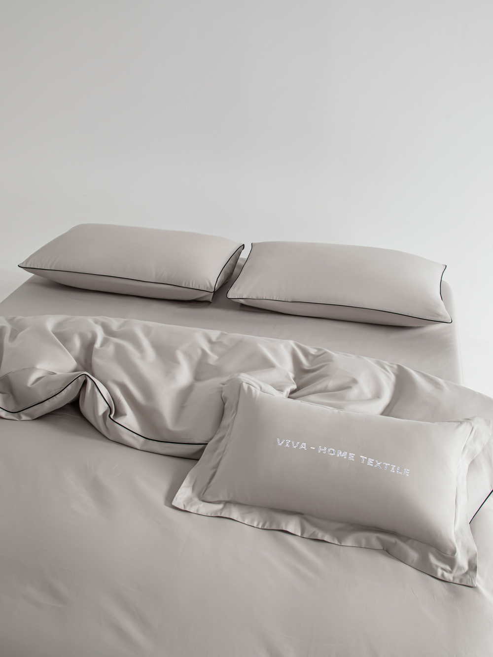 Комплект постельного белья Однотонный Сатин Элитный OCE002