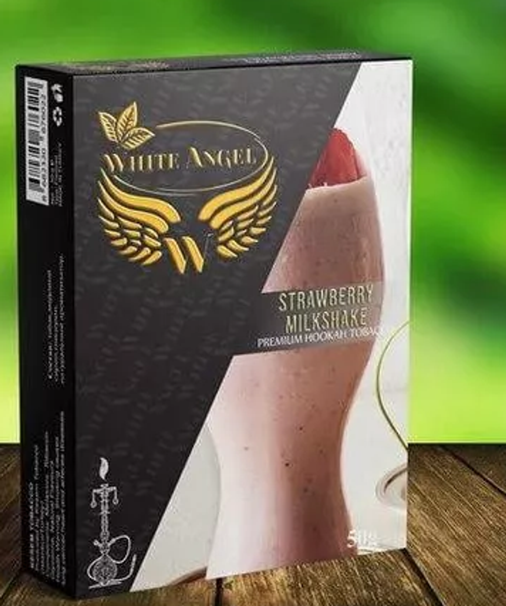 Тютюн White Angel Strawberry Milkshake (Полуничний Мілкшейк) 50г Термін придатності закінчився