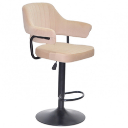 Стілець для візажу Jef velor black