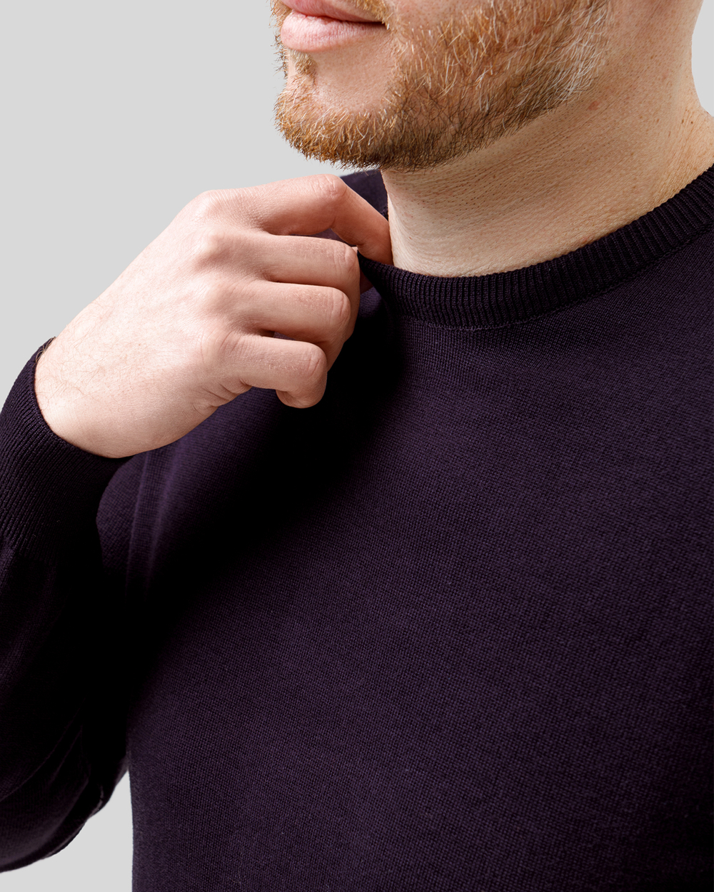 Джемпер чоловічий темно-фіолетовий (арт. 7662300202)