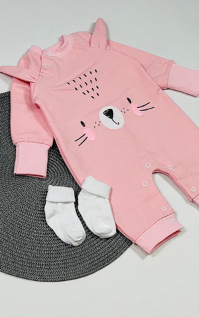 Ромпер "Зайченя", двунитка ТМ "Twins baby"