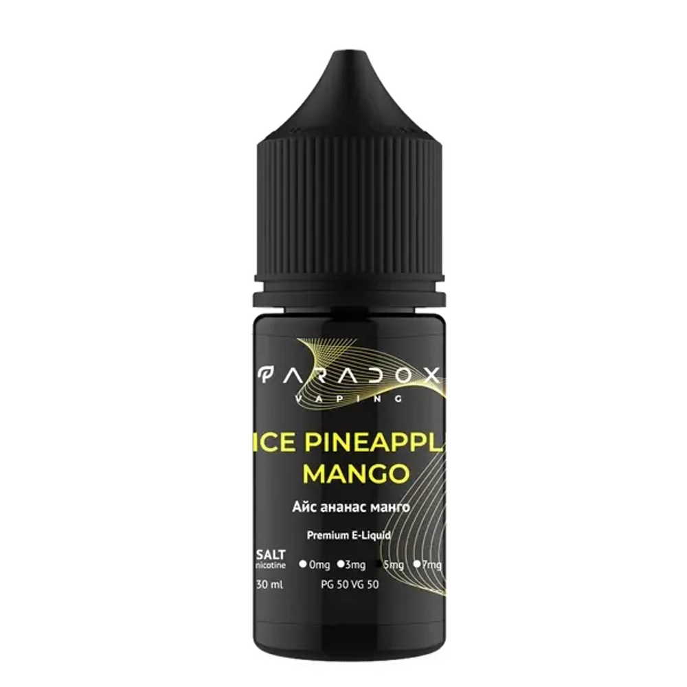 Сольова Рідина Paradox Ice Pineapple Mango 30мл (Парадокс Лід Ананас Манго) 30mg | 50mg