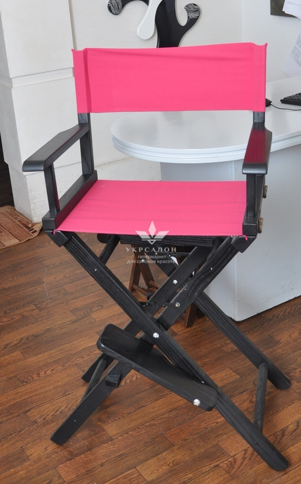 Складаний стілець для візажу Apolo 6 black