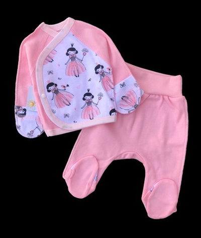 Комплект 2в1: льоля, повзунки "Принт", інтерлок ТМ “Happy ToT” (50 см)