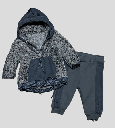 Костюм 2в1: худі, штани "Пухнастик", махра, трьохнитка з начосом ТМ "Necix's"