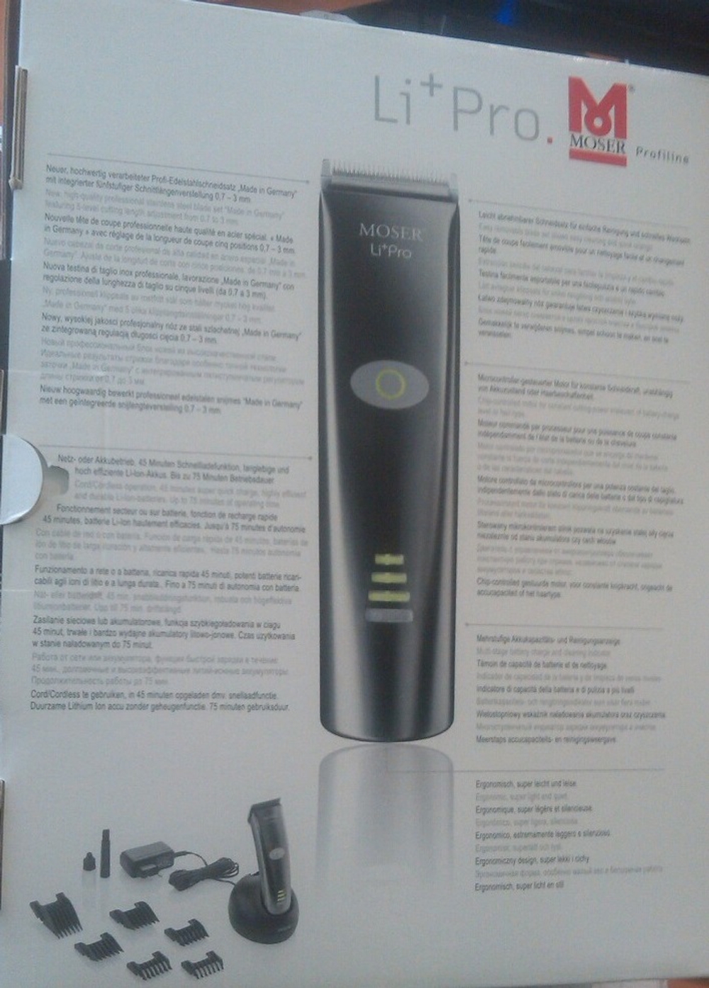 Професійна машинка для стрижки Moser 1884-0056 Li + Pro