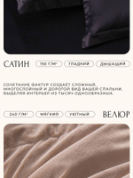 Комплект постельного белья Сатин Velvet Premium с Одеялом VP009