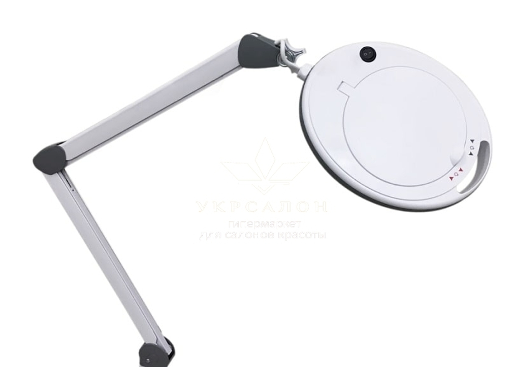 Лампа-лупа 6014 led-3 (5) з регулюванням яскравості, холодний і тепле світло, 1-12w