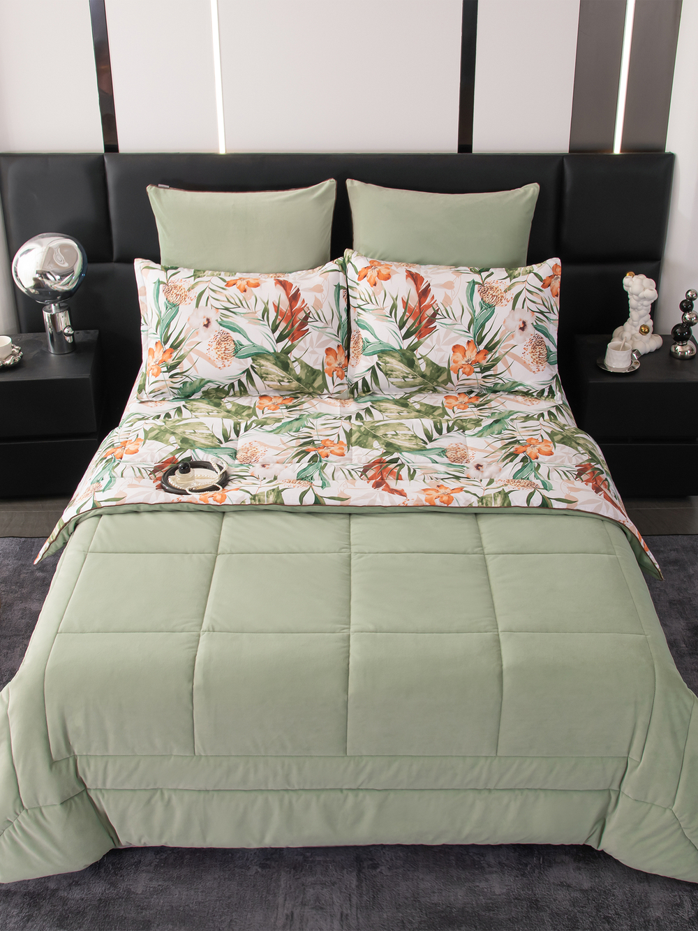 Комплект постельного белья Сатин Velouria Luxe с Одеялом VL017