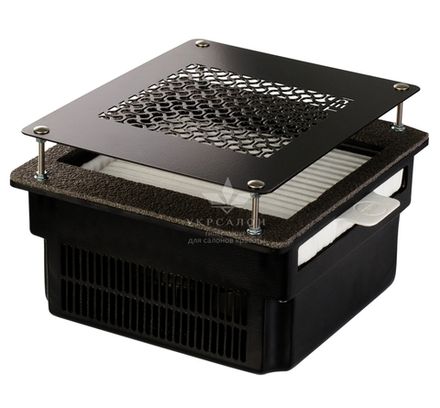 Врезная маникюрная вытяжка с HEPA фильтром Teri 800, цвет черный (сетка черная)