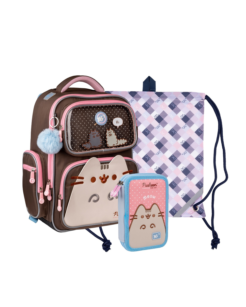 Набір колекційний (рюкзак, сумка, пенал) YES S-101_Collection Pusheen (арт. 559776)