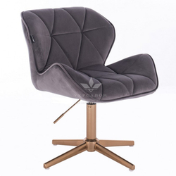 Стільчик клієнта Paris Velor gold cross