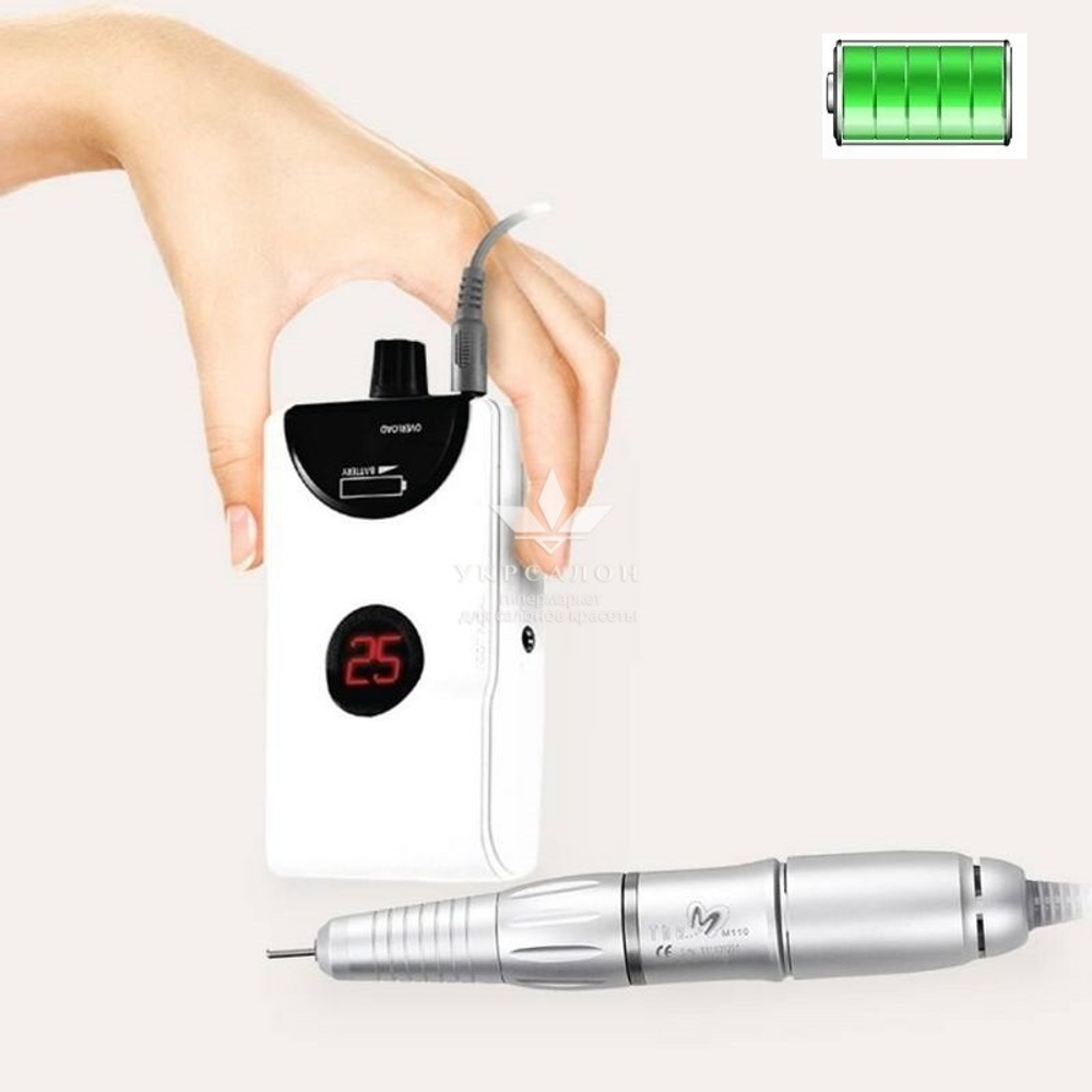 Фрезер на акумуляторі для манікюру та педикюру Micro-NX M1 (оригінал)