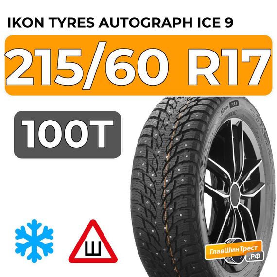 Ikon Tyres Autograph Ice 9 SUV 215/60 R17 100T XL шип.