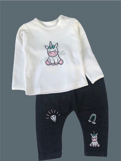 Костюм 2в1: лонгслів, штани "Magic", бавовна, двунитка ТМ "Hippil"