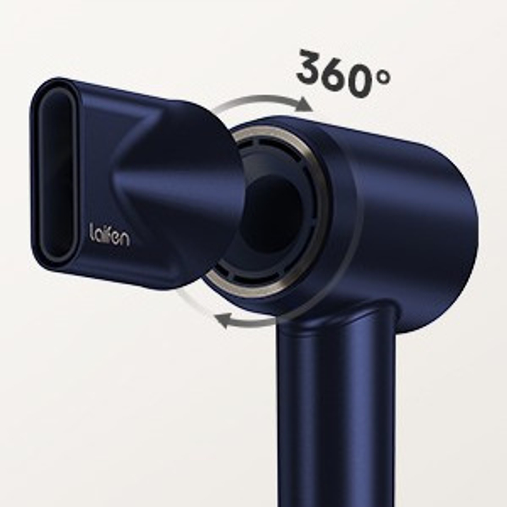 Комплект фен Laifen Swift Premium профессиональный с сумкой, 2 насадки, синий