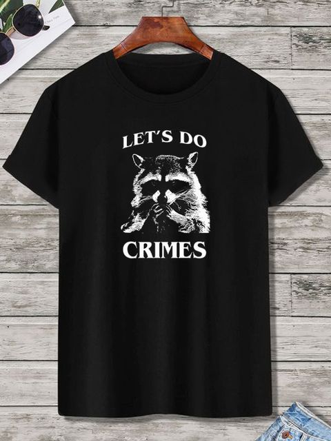 Футболка чоловіча чорна Let's do crimes Love&Live