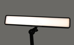 Настольная светодиодная бестеневая Led лампа для бьюти мастера на струбцине KMS-1005 (9501), 30 Вт, черная