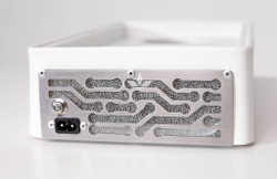 Вытяжка для маникюра настольная Ulka Nano, цвет белый (сетка металлик)