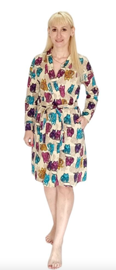 Халат утеплений, двунитка з начочосом  "Trico"