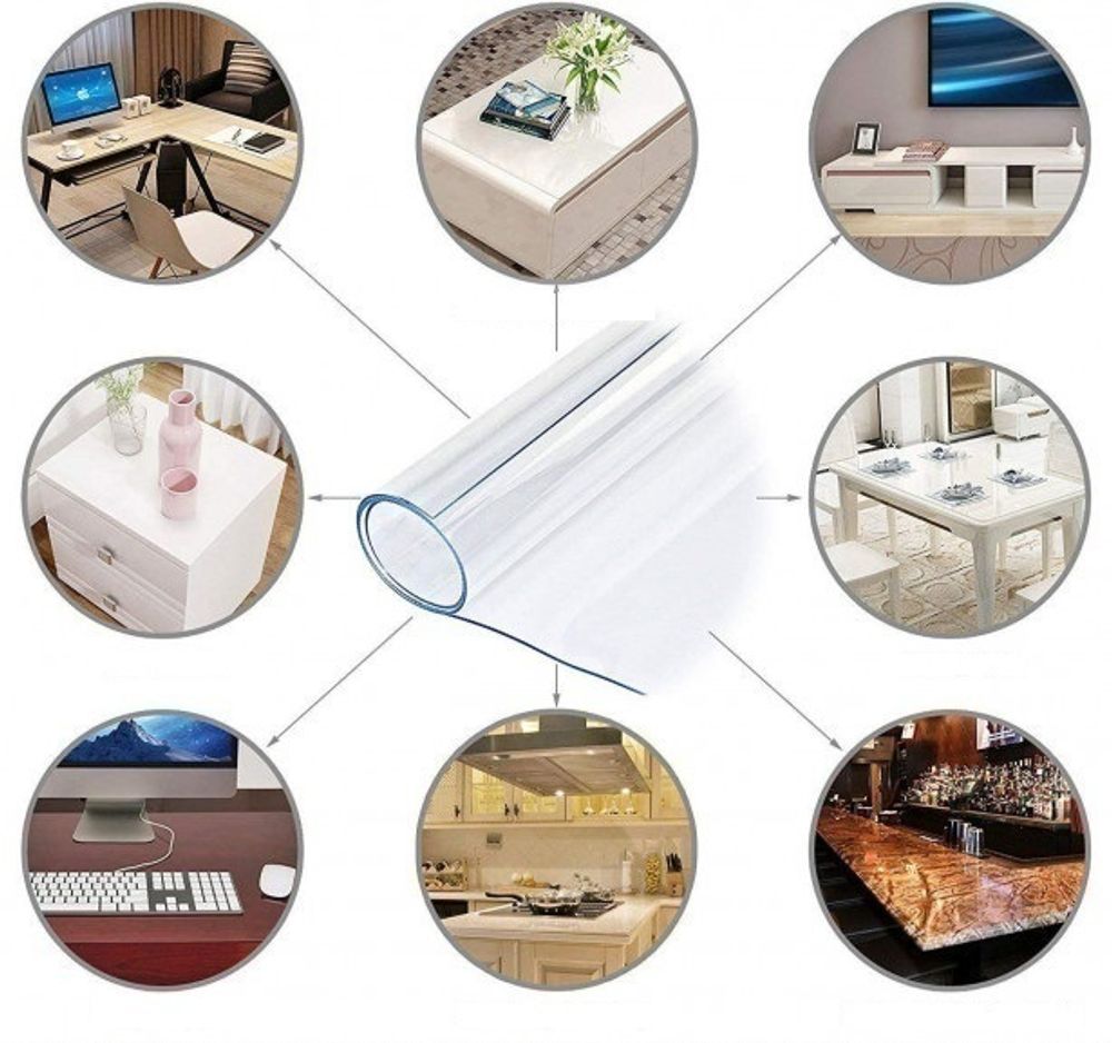 Пленка СИЛИКОН (Мягкое стекло ПВХ) 150 мкм (0,15мм) 1,5х106м