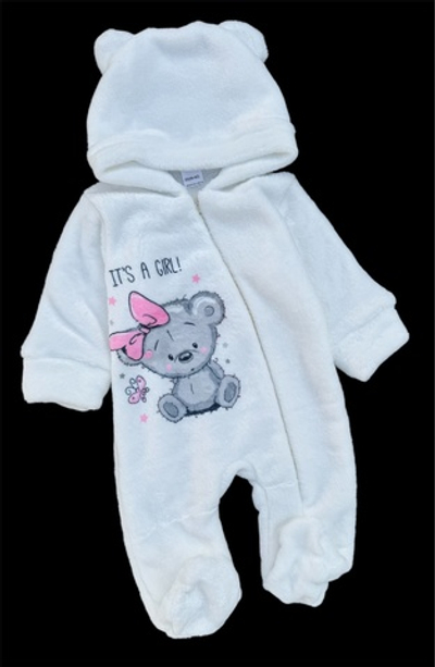 Комбінезон "It's a girl", набивна махра ТМ "Zabava"