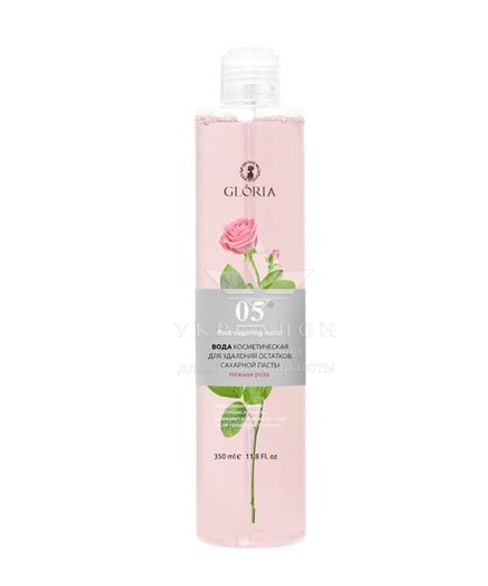 Вода косметична ніжна троянда для видалення залишків цукрової пасти Gloria Classic