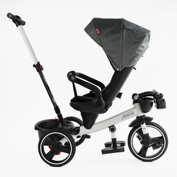 Детский трехколесный велосипед Best Trike Marco 9155 PU, складной руль, музыкальная фара, с родительской ручкой