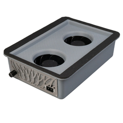 Вытяжка для маникюра врезная Ulka Tornado, цвет cерый (сетка металлик)