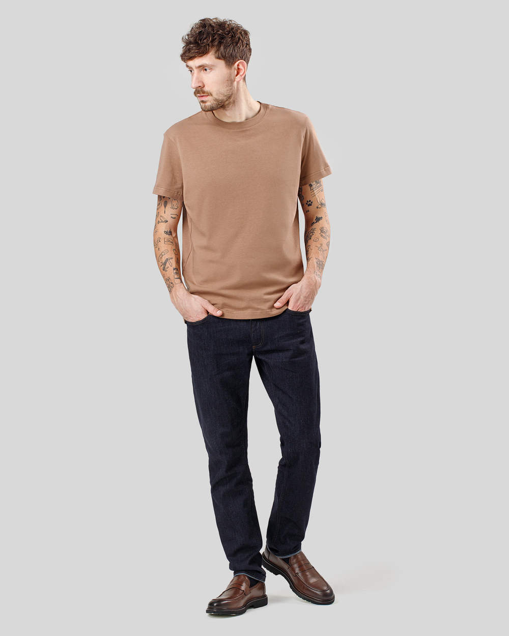 Футболка чоловіча коричнева (арт. 7462300503)