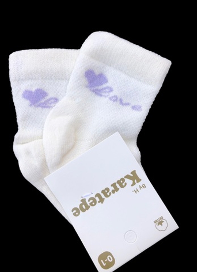Шкарпетки "Love", котон ТМ "Karatepe socks" (0-6 міс)