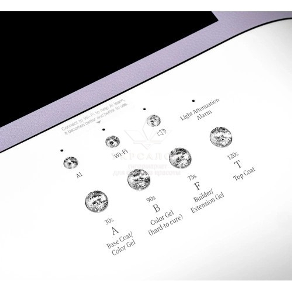 Лампа для маникюра AI ONail с искусственным интеллектом, purple